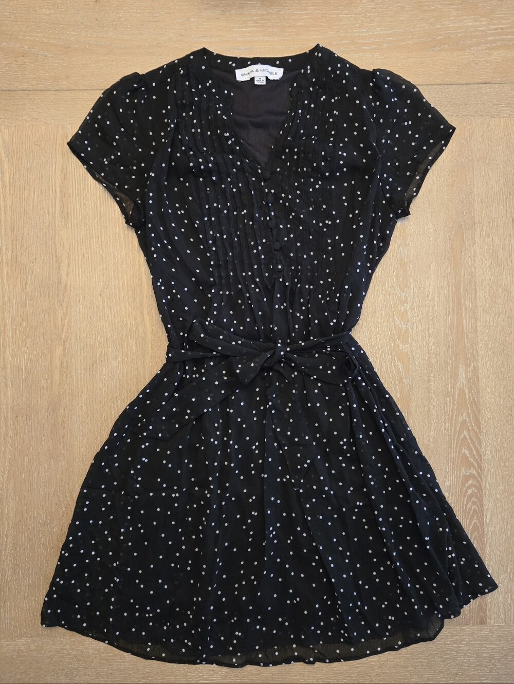 Emma & Michele Polka-dot Mini Dress
